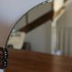 2 round mirrors made of copper alloy, 1940s-1950s