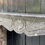 Fireplace Napoleon III in grey marble Saint-anne