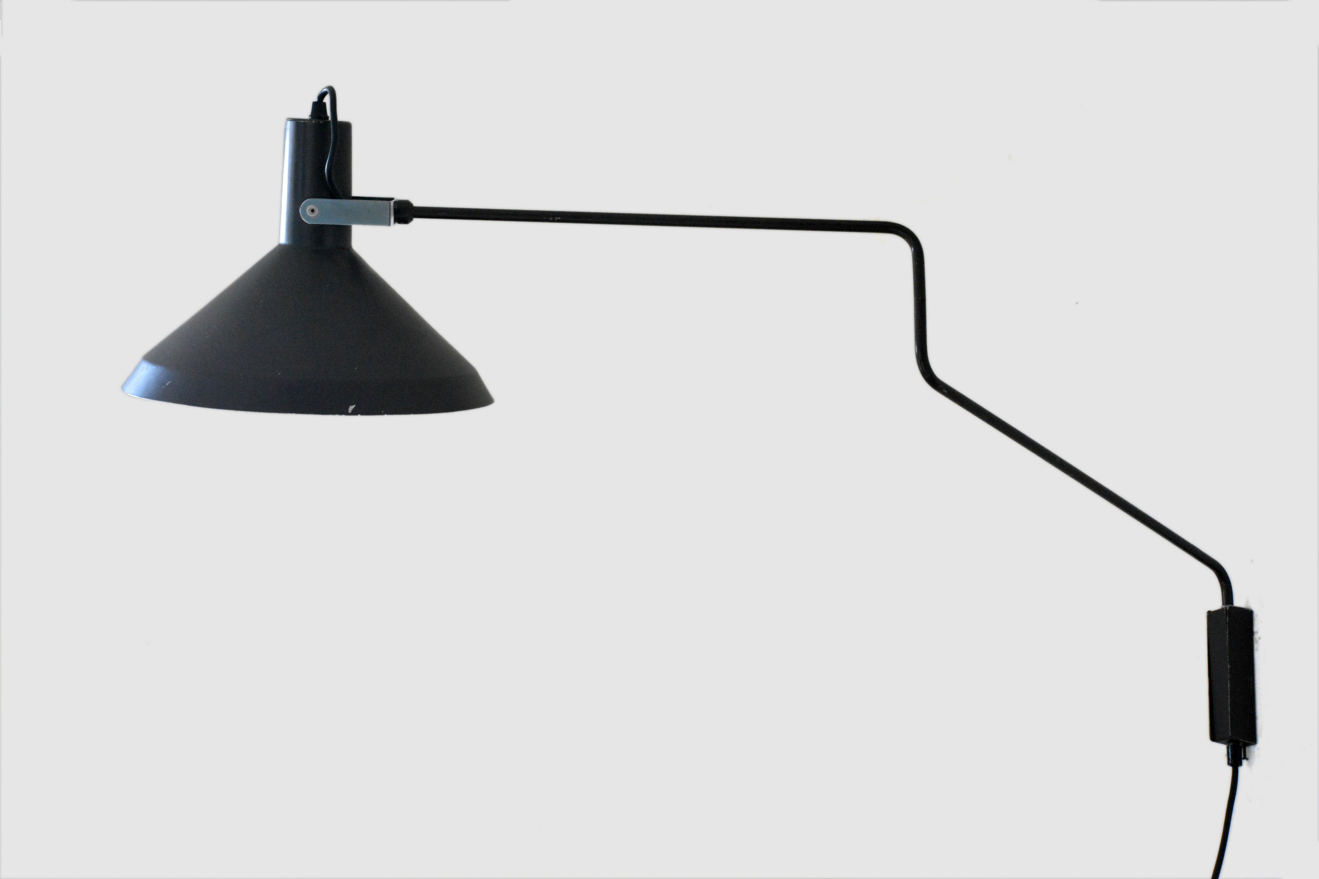 Hoogervorst Paperclip wall lamp, 50s