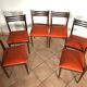 Suite de 6 chaises scandinaves années 70