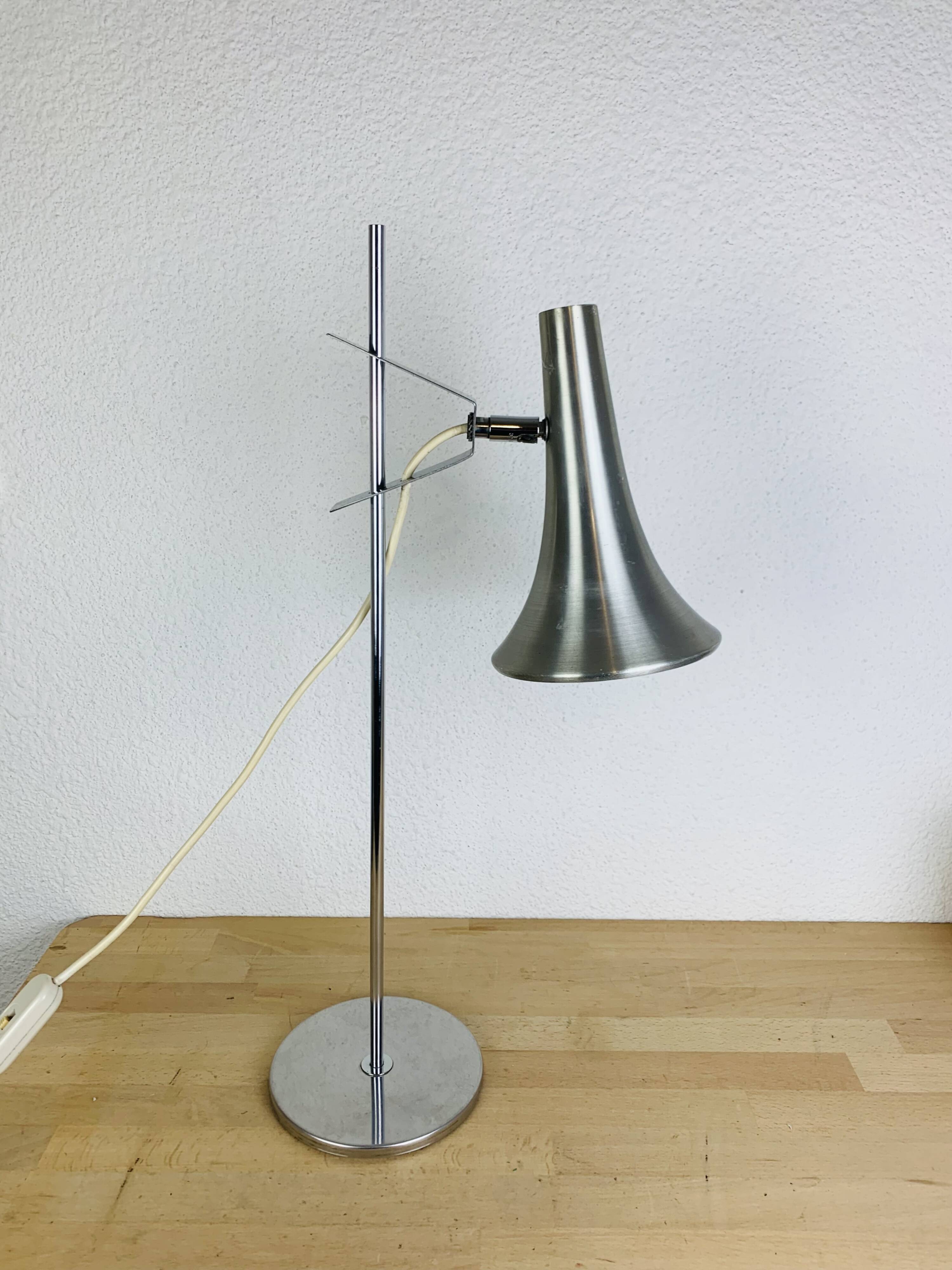 Vintage 70s aluminum desk lamp