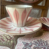 Set of 2 vintage Digoin coffee cups