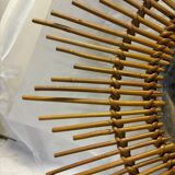 Vintage rattan mirror
