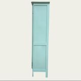 Vintage grey-green glass cabinet from the 1960s.