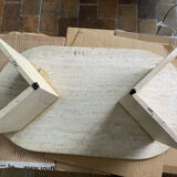 Travertine coffee table