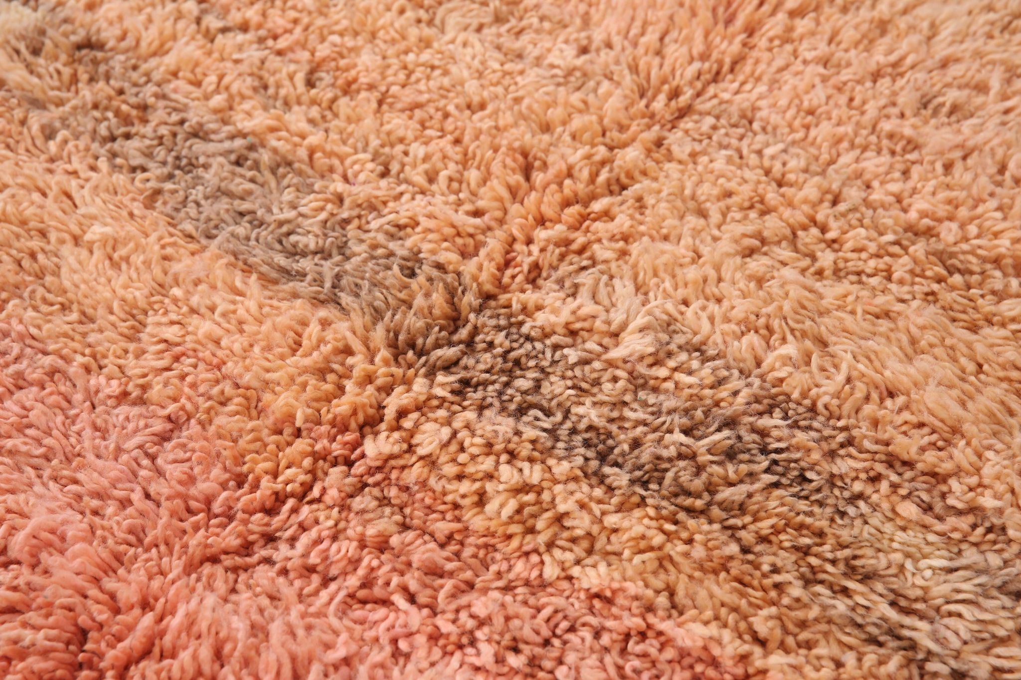 Peach Vintage Handmade Wool Rug 153 x 252 cm - Berber Rug - Old Morocco Rug