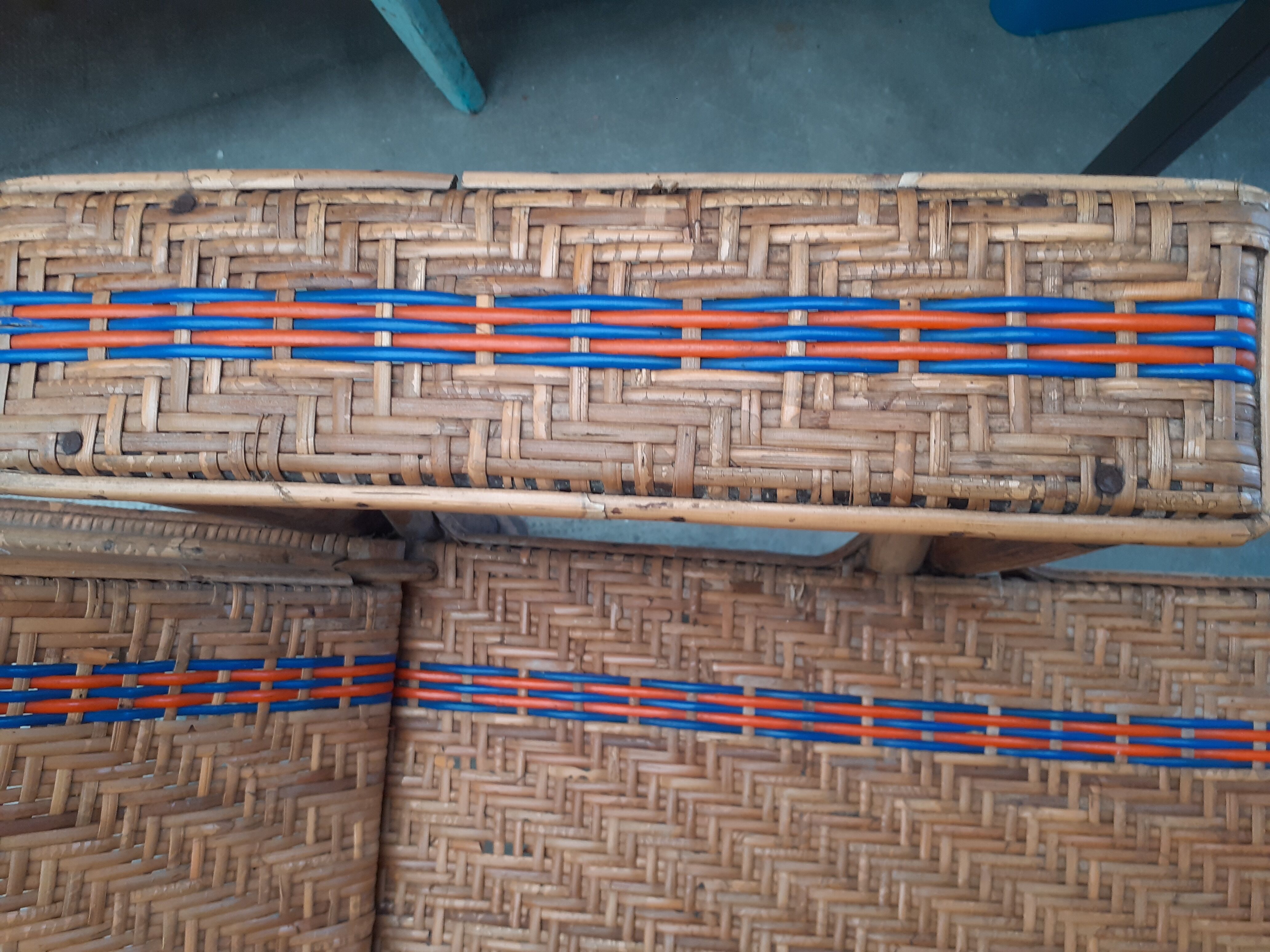 Rattan deckchairs 30s