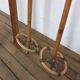 Old pair of wooden skis - vintage sport