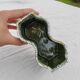 Pot cover in green ceramic original shape