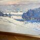 Oil painting on cardboard signed, dimensions: height - 48 cm - width - 68.5 cm -