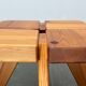 Mid-century modern Apila stool in pine attributed to Rauni Peippo, Finland, 1960s.