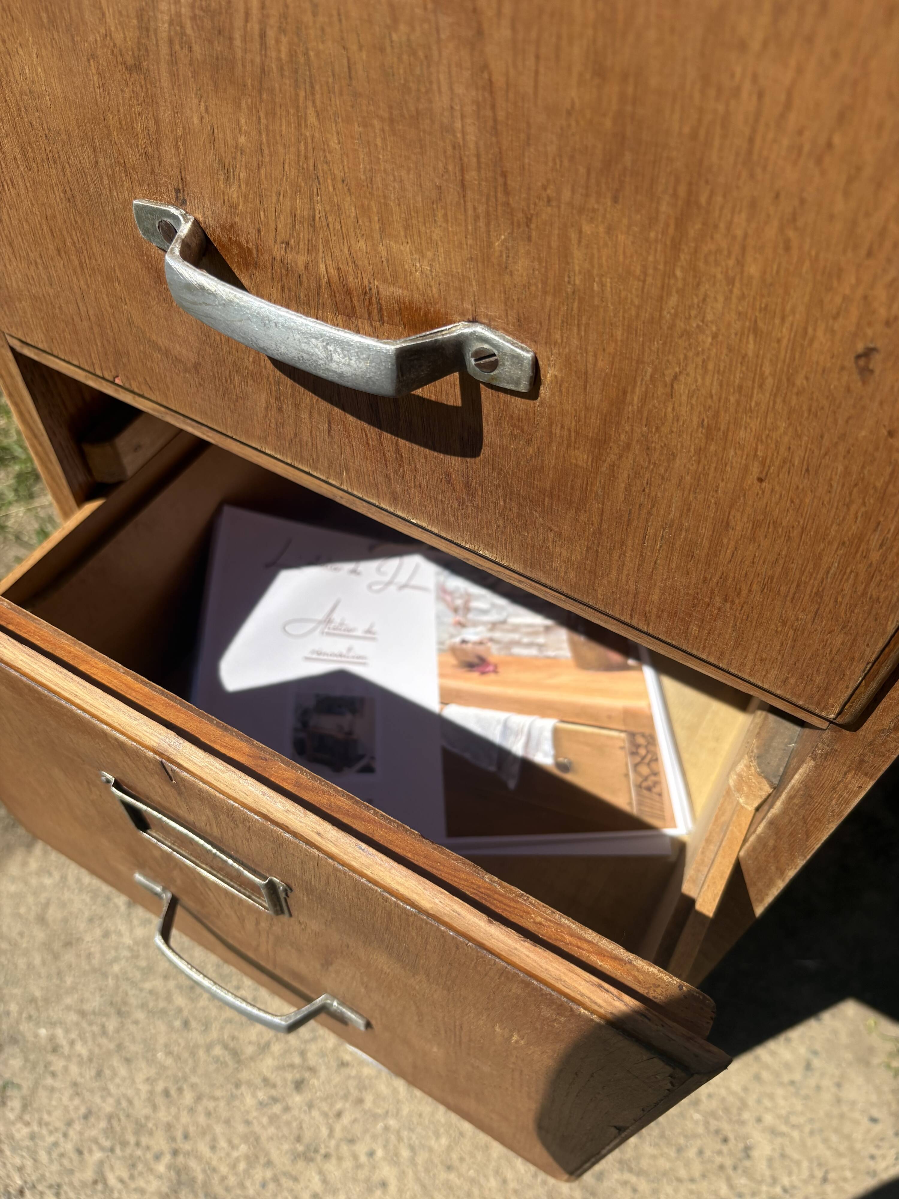 Renovated antique notary's binder