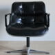 Fauteuil cuir de Charles Pollock 1970