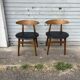 (Lot) 2 Compass Leg Scandinavian Style Chairs