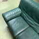 Roche Bobois living room green leather made in Italy