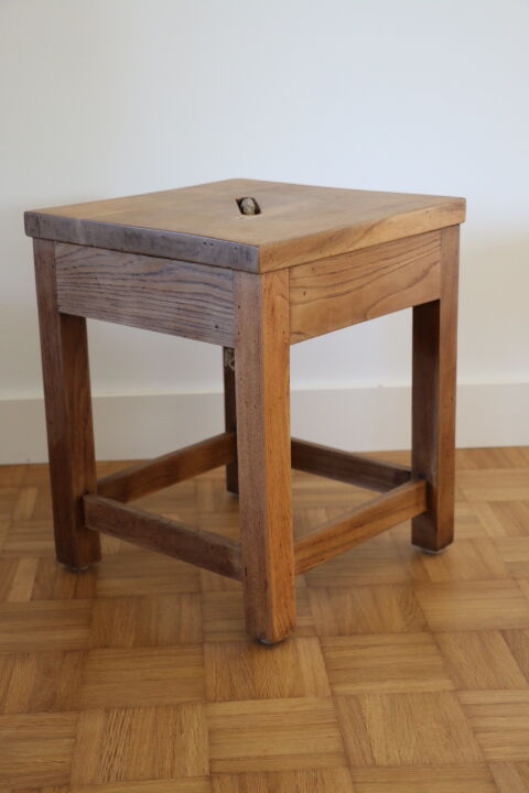 Stool oak rope 50s