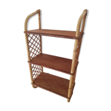 Vintage rattan shelf