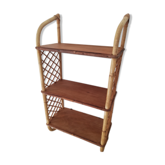 Vintage rattan shelf
