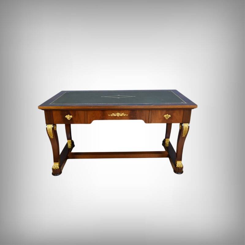 Mahogany desk, Egyptomania style – 20th century
