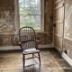 Grand fauteuil Windsor à dossier en cerceau en orme du 19ème siècle | Vernaculaire
