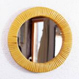 Vintage wicker mirror