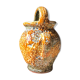 Enamelled terracotta pitcher