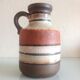 Beige and brown vase by Scheurich Keramik vintage 60s-70s
