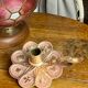 Bronze candlestick, card game decoration