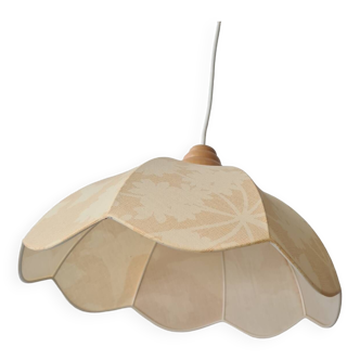 Vintage fabric flower pendant