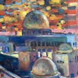 Landscape of Jerusalem by Patrice Landauer