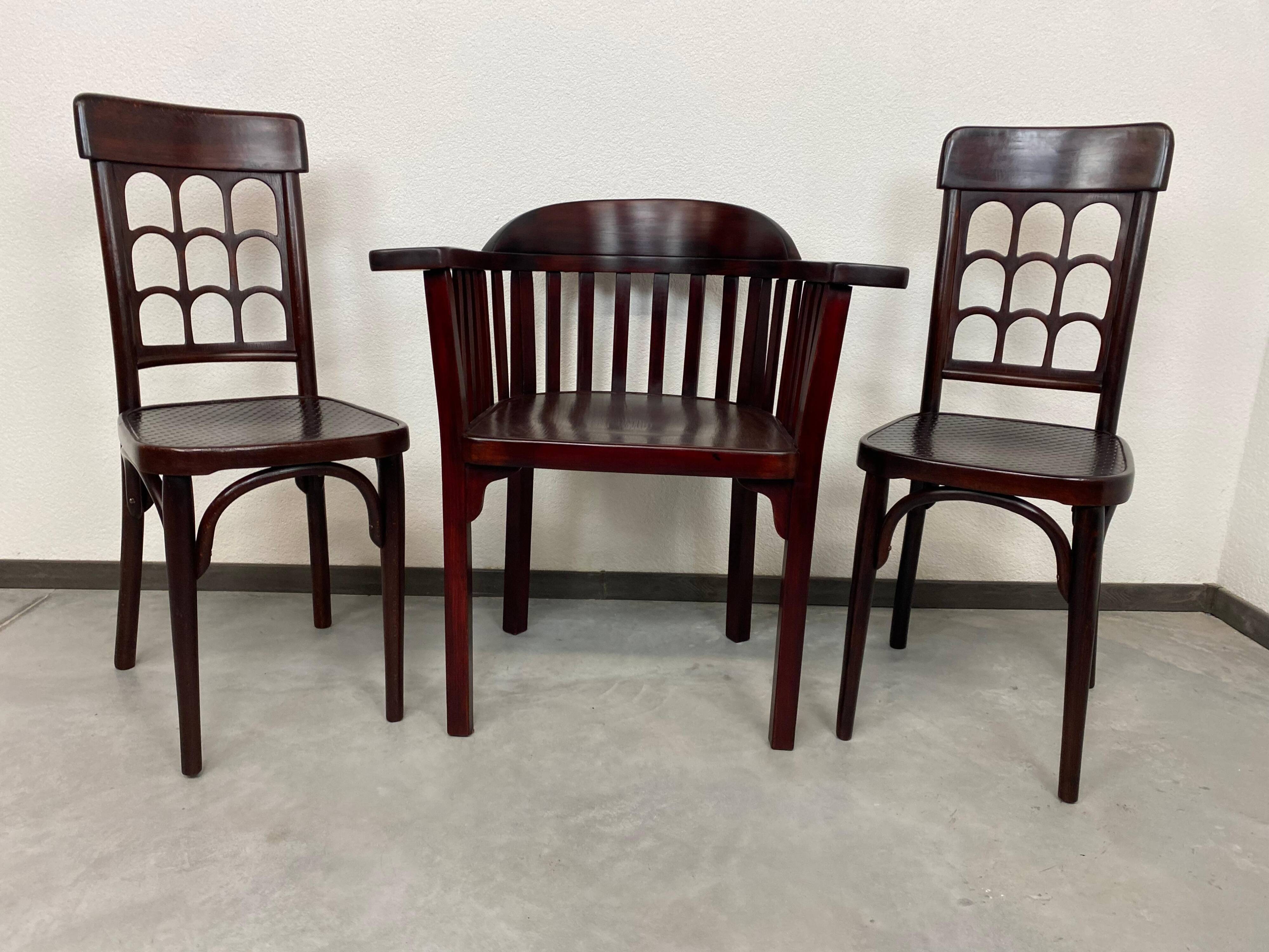Beehive dining chairs by Josef Hoffmann