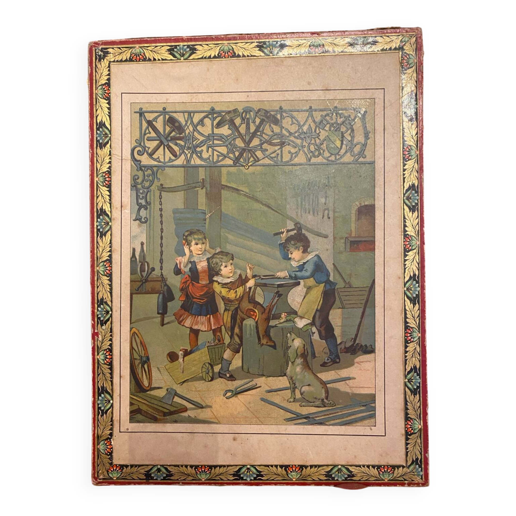 19th century wooden cube set