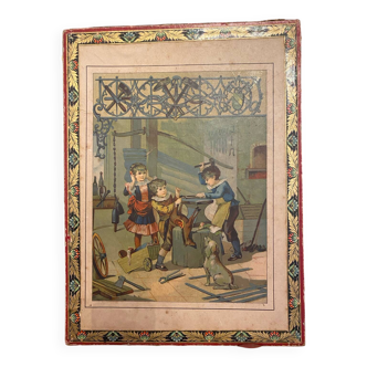 19th century wooden cube set