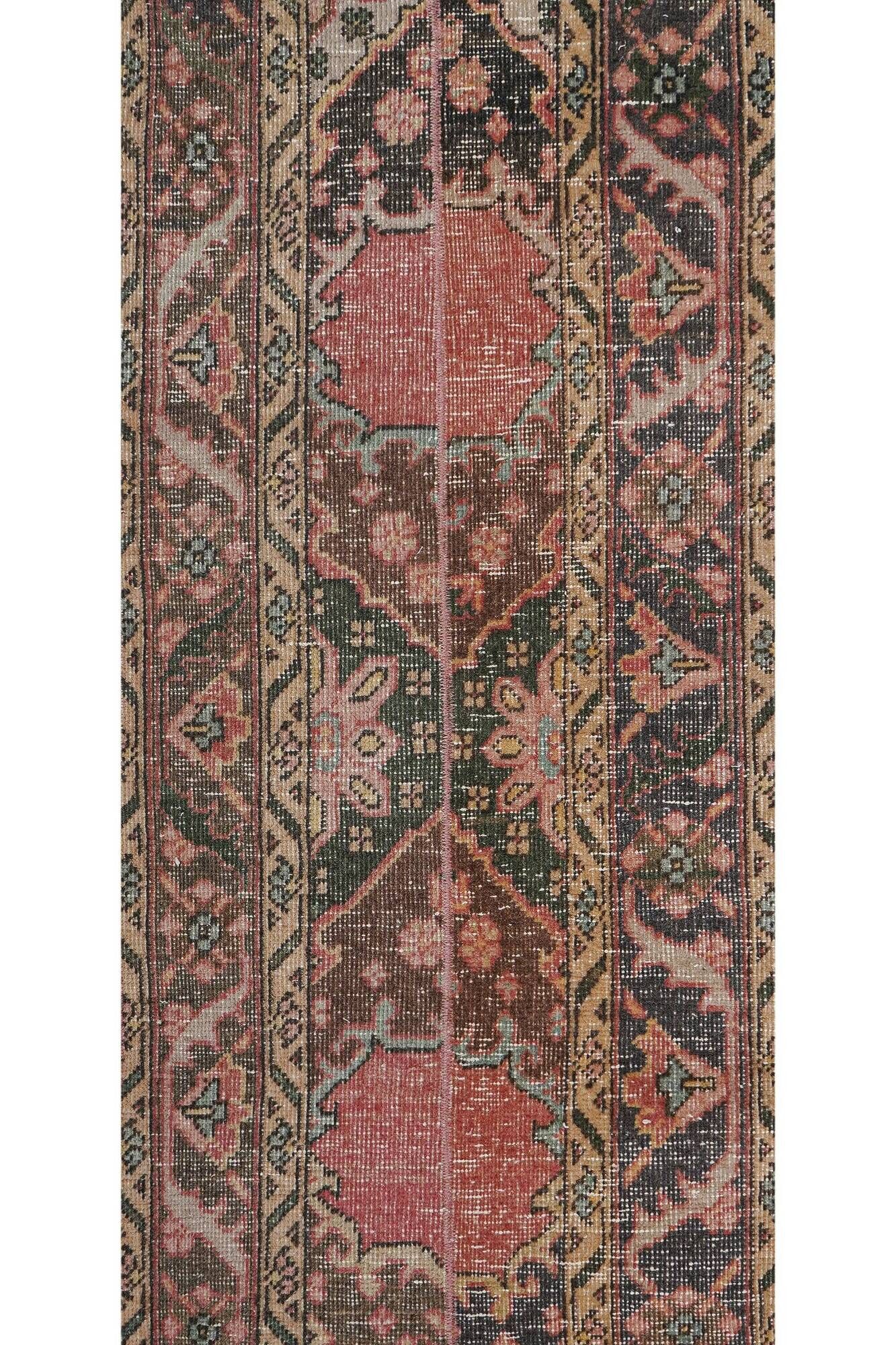 Vintage Turkish hallway rug 54x525 cm