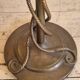 Rare and exquisite bronze floor lamp with intertwined snakes, early 1900s.