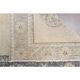 Vintage Turkish Oushak Handmade Wool Cotton Beige Runner 74x285