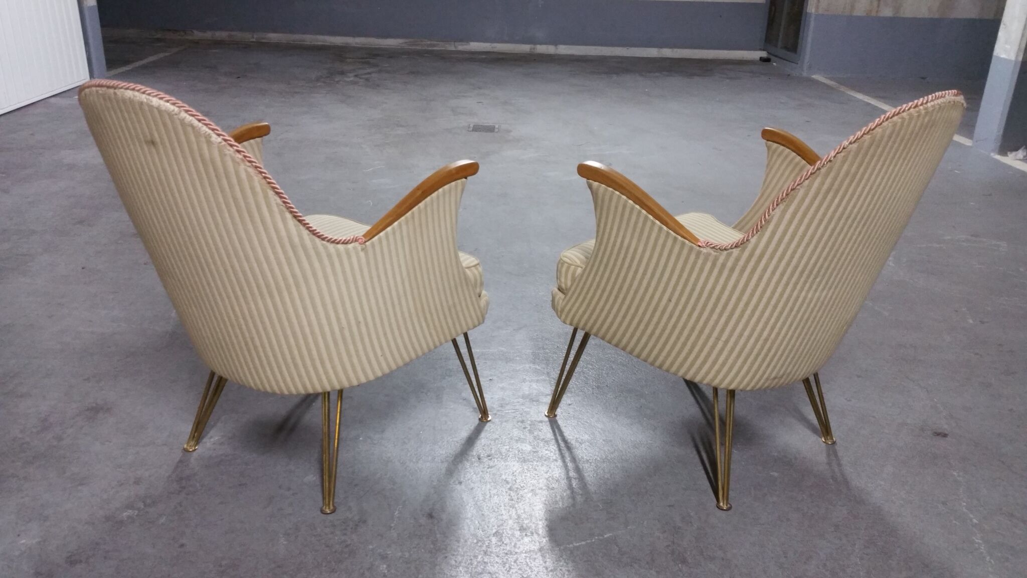 Paire de fauteuils années 50/60