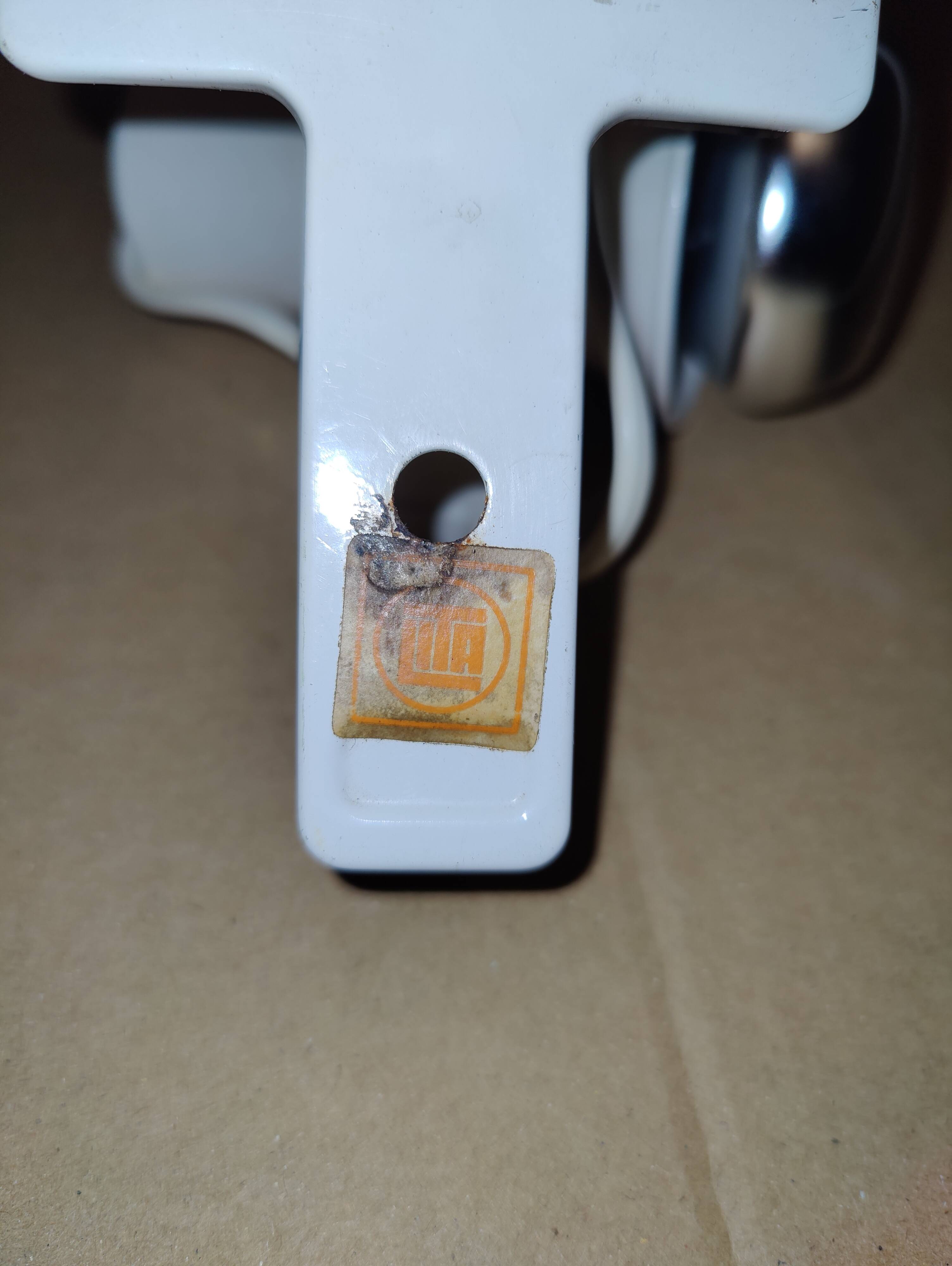 Vintage white clip-on spotlight lamp Lita