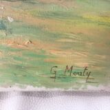Huile sur toile de Gustave Mouty (1870-1956)