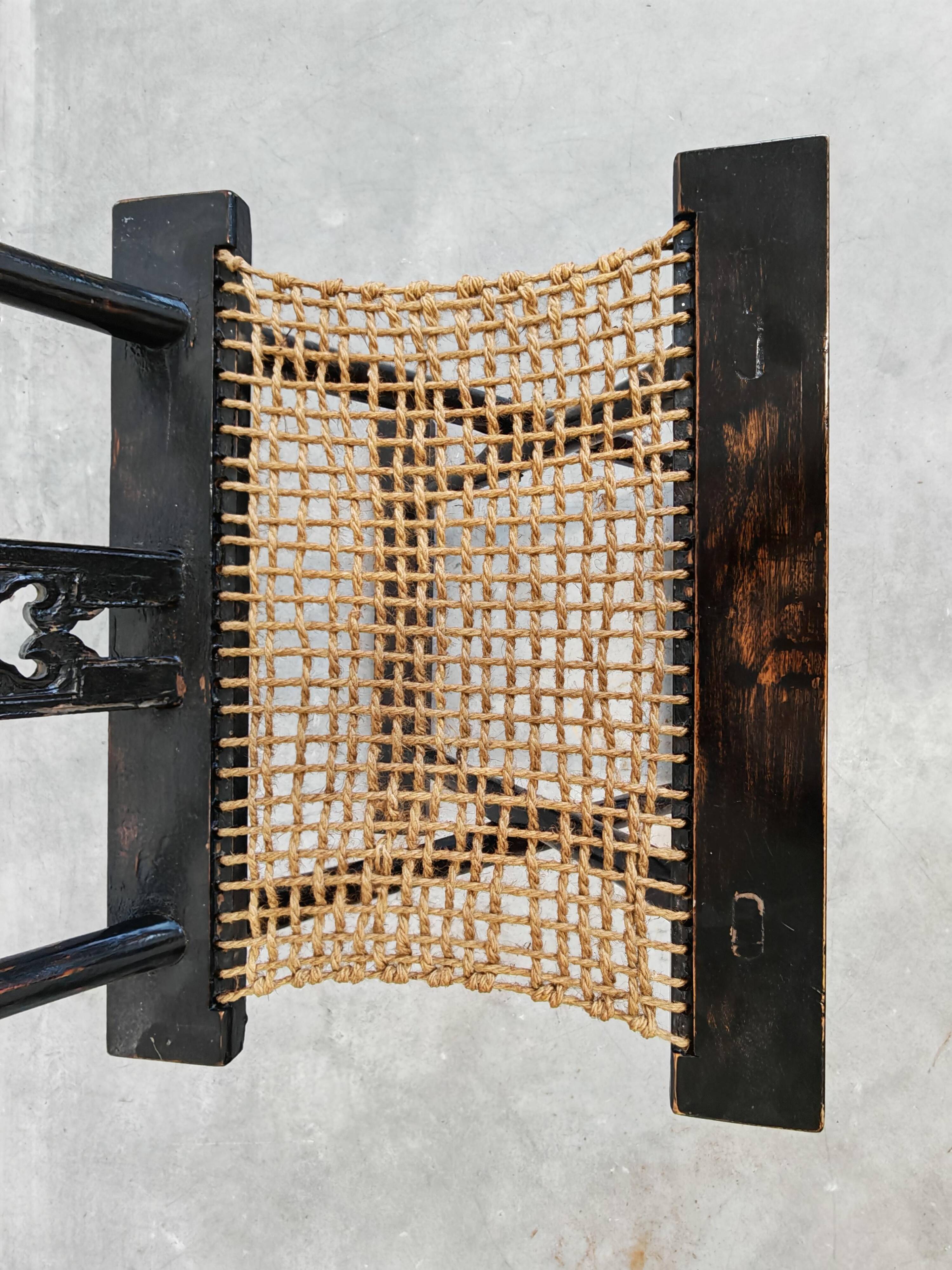 Pair of antique folding chairs Mare, China, circa 1880