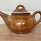 Glazed stoneware teapot