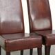 Beautiful and comfortable set of 6 sheepskin dining chairs in English style
