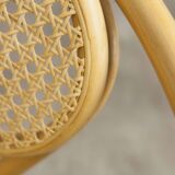 Thonet 210 R armchair in honey-coloured cane