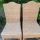 70's vintage bamboo and wicker chairs