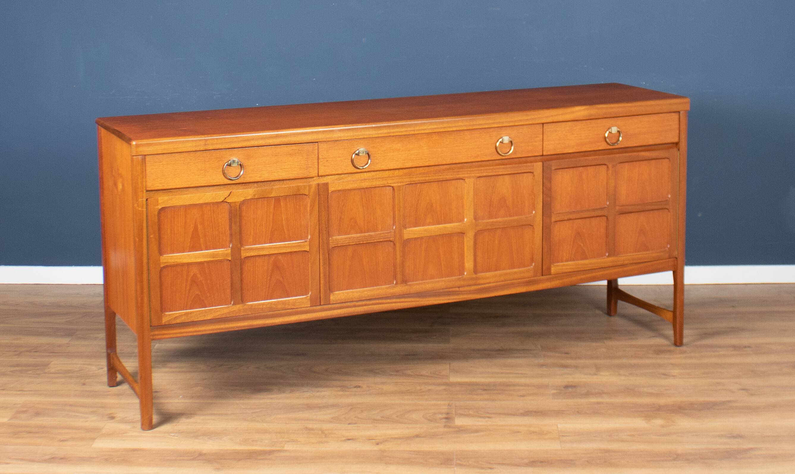 Retro Teak 1960s Nathan Squares Mid Century Sideboard