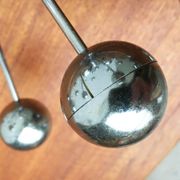 Lampe de table atomique allemande de l'âge spatial du milieu du siècle de Cosack