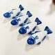 Set of 4 ceramic chopstick rests / cutlery rests - Fish shape