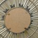 Gold metal sun mirror