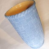 Light blue ceramic umbrella holder