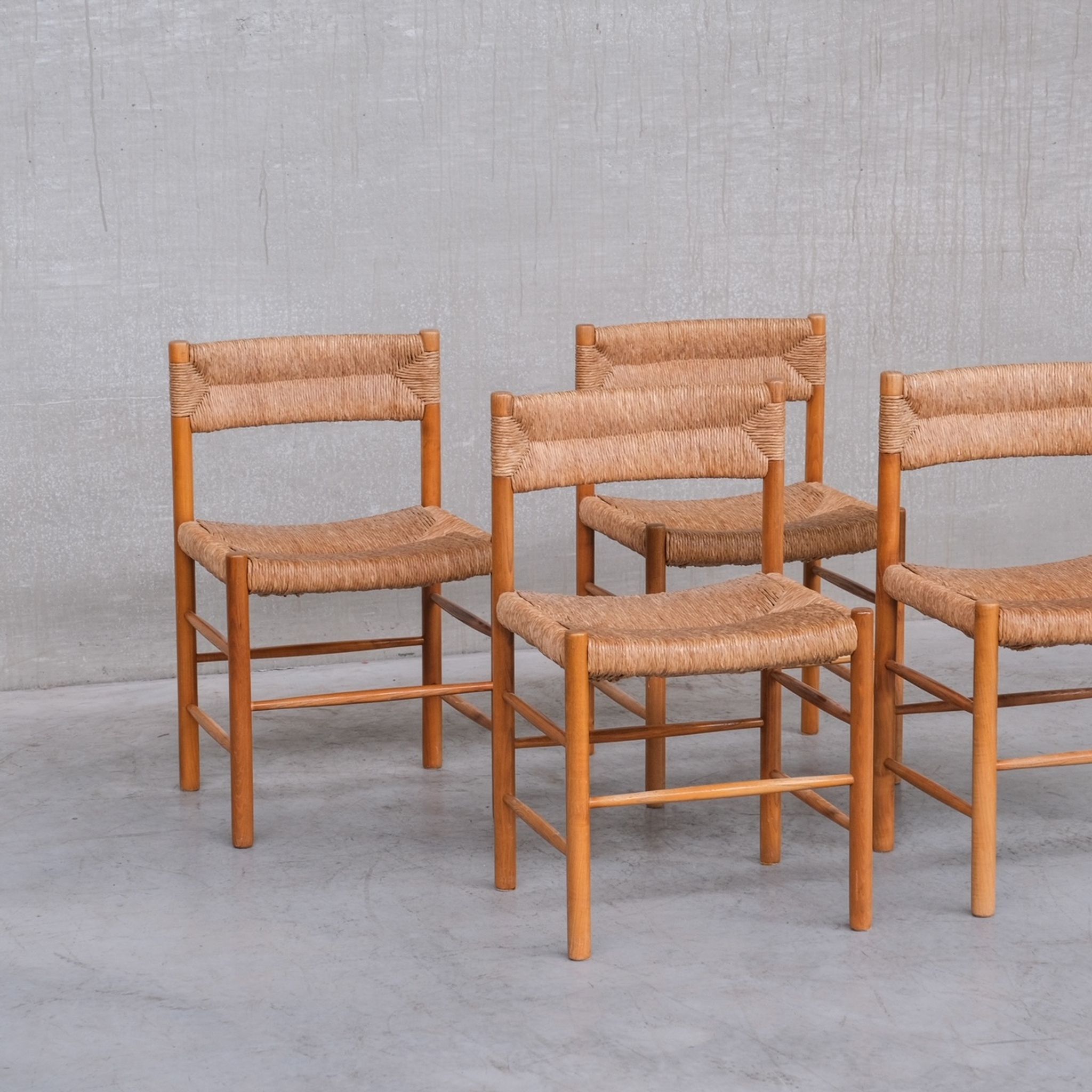 'Dordogne' Mid-Century Rush Dining Chairs